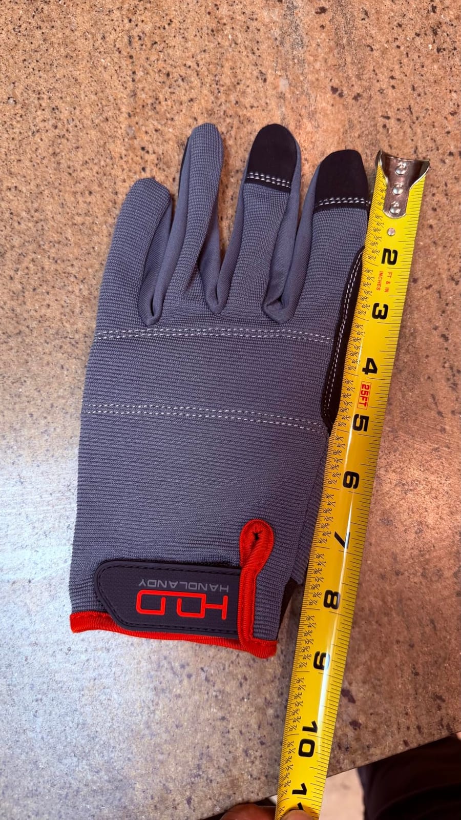 HANDLANDY Work Gloves for Men & Women, Utility Mechanic Working Gloves Touch Screen, Flexible Gardening Gloves for Yard customer photo 2
