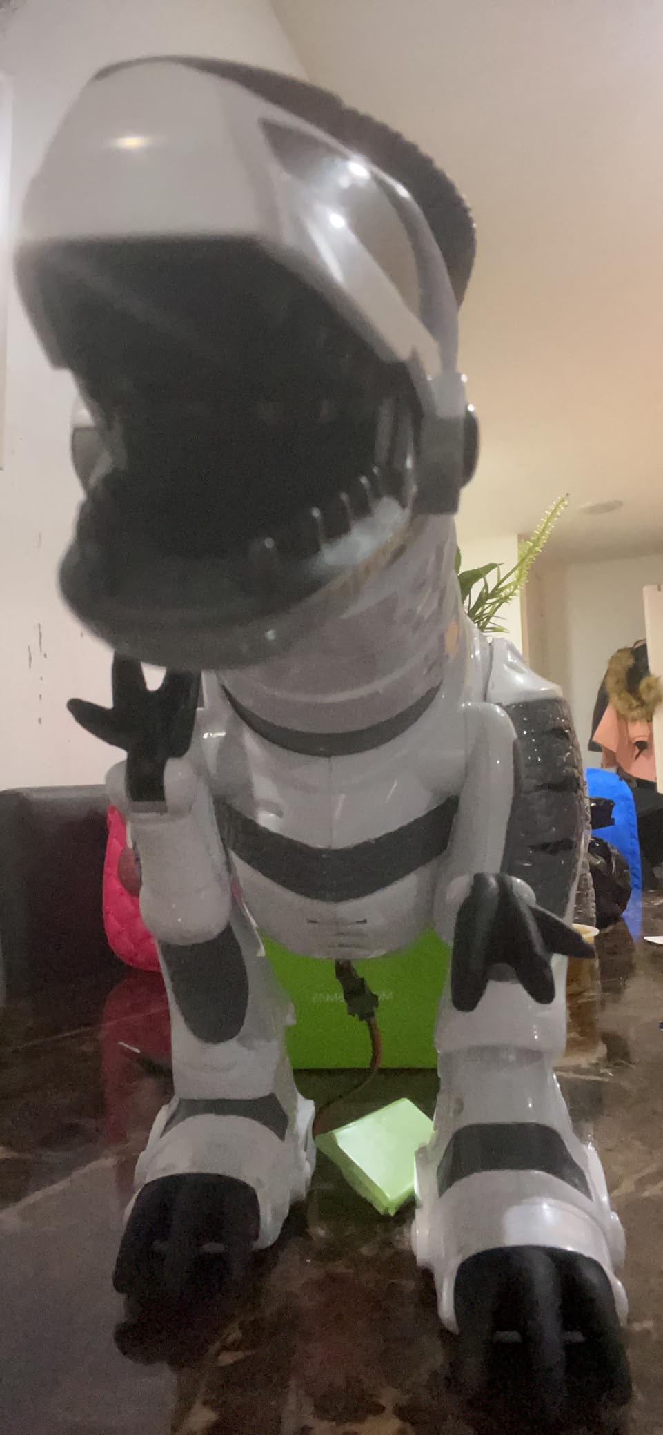 Fistone RC Robot Dinosaur Intelligent Interactive Smart Toy Electronic Remote Controller Robot Walking Dancing Singing with Fight Mode Toys for Kids Boys Girls Age 5 6 7 8 9 10 and Up Year Old customer photo 1