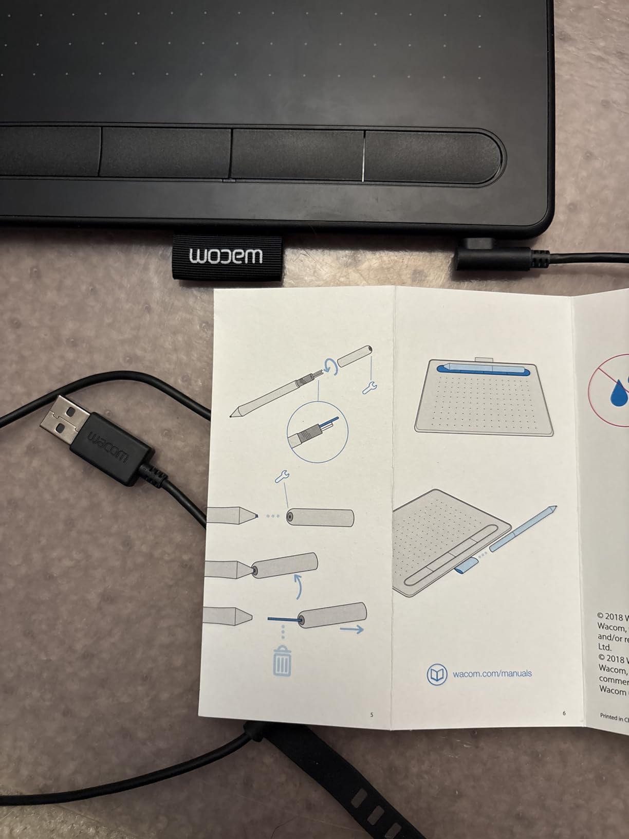 Wacom Intuos Small, Wired Graphic Drawing Tablet with Pen + Software customer photo 2