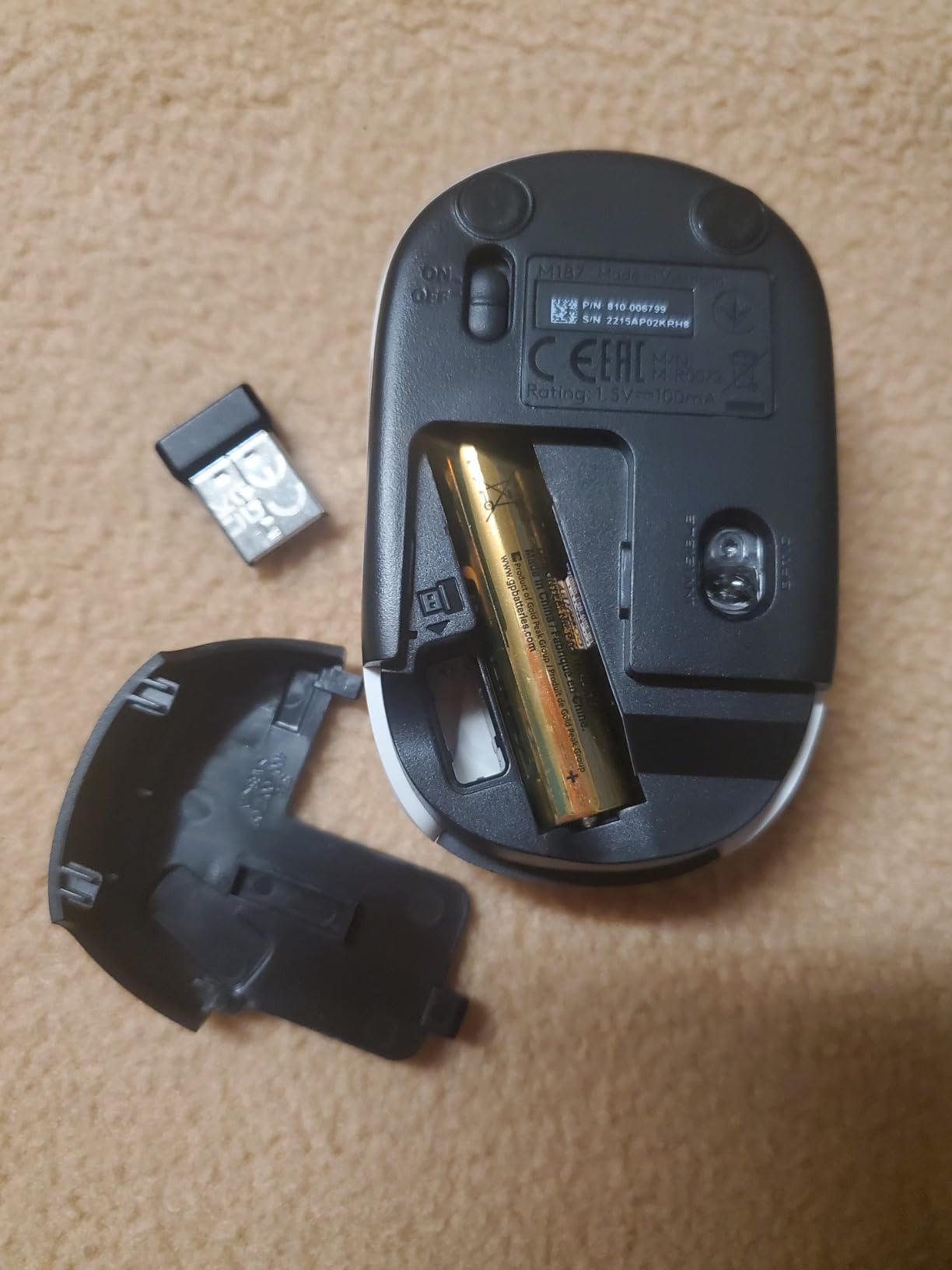 Logitech Wireless Mini Mouse M187 Ultra Portable,1000 DPI Optical Tracking, 3-Buttons, PC/Mac/Laptop - Palace Blue customer photo 1