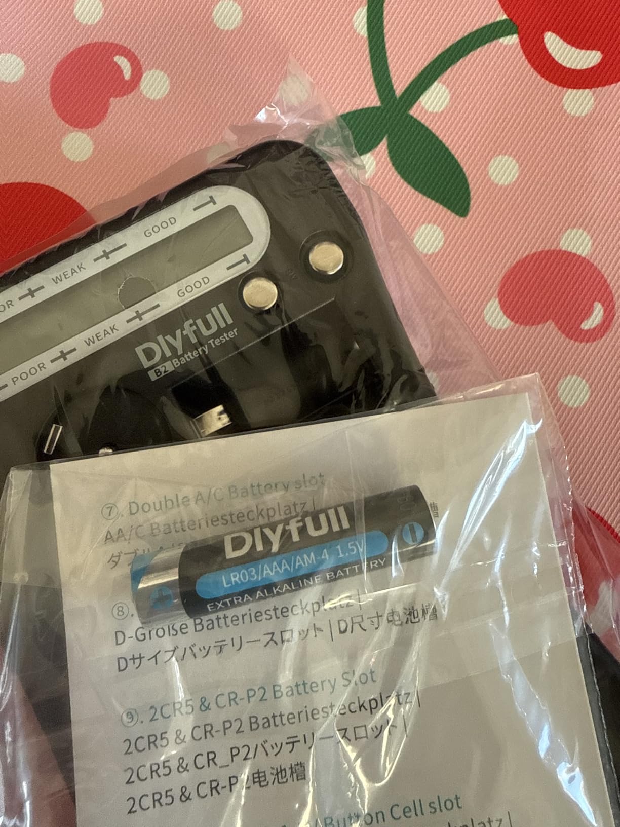 Dlyfull Battery Tester for AA AAA C D 9V, Button Cell & Household Batteries customer photo 1