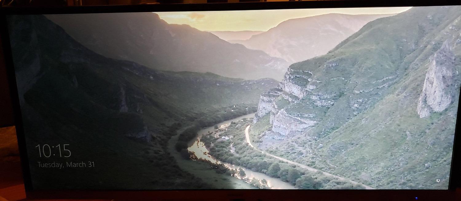 SAMSUNG 34-Inch SJ55W Ultrawide Gaming Monitor (LS34J550WQNXZA) – 75Hz Refresh, WQHD Computer Monitor, 3440 x 1440p Resolution, 4ms Response, FreeSync, Split Screen, HDMI, Black customer photo 2