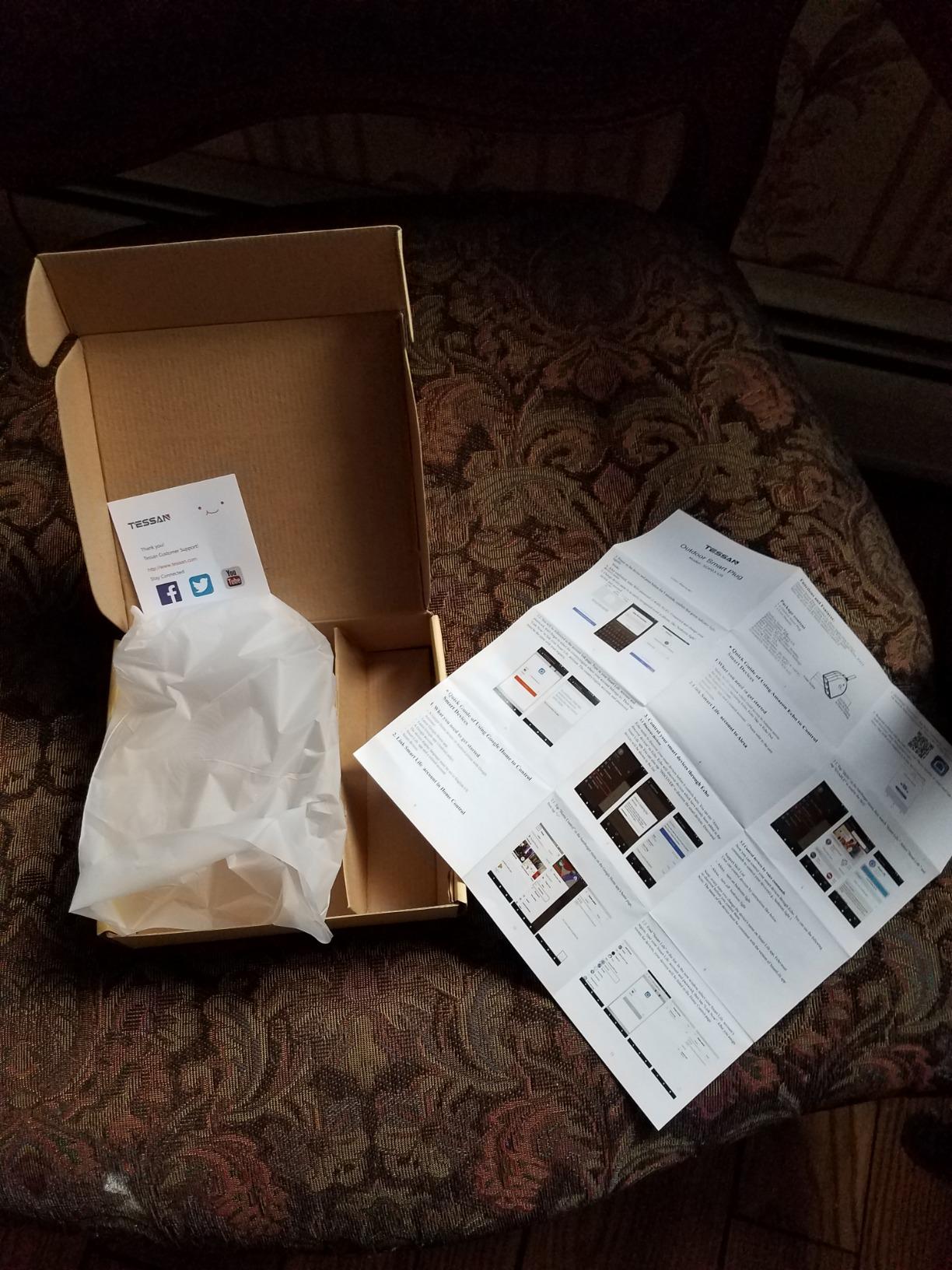 TESSAN Outdoor Smart Plug Waterproof, 2.4GHz WiFi Only customer photo 1