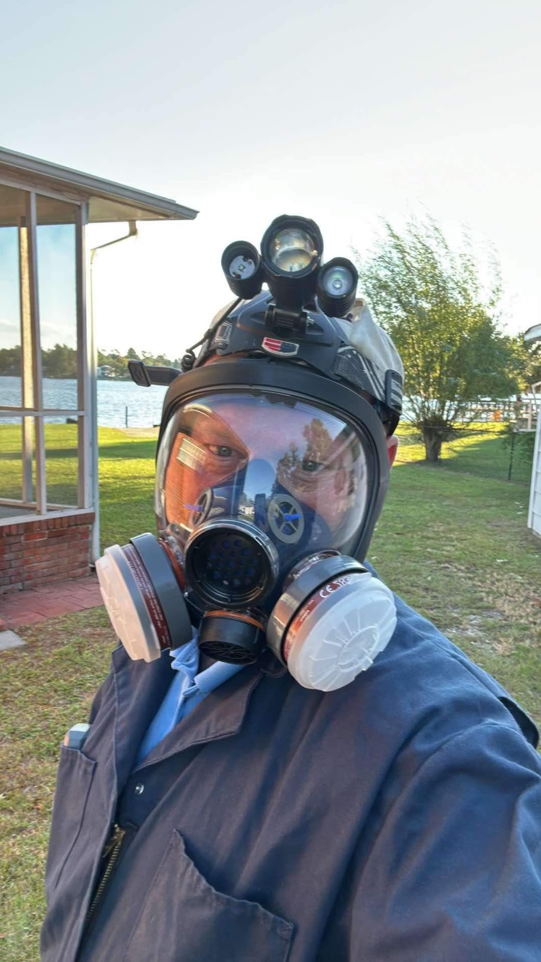 Parcil Distribution Full Face Respirator Mask - Air Purifying, Organic Vapor & Particulate - Industrial Use - CE Tested customer photo 2