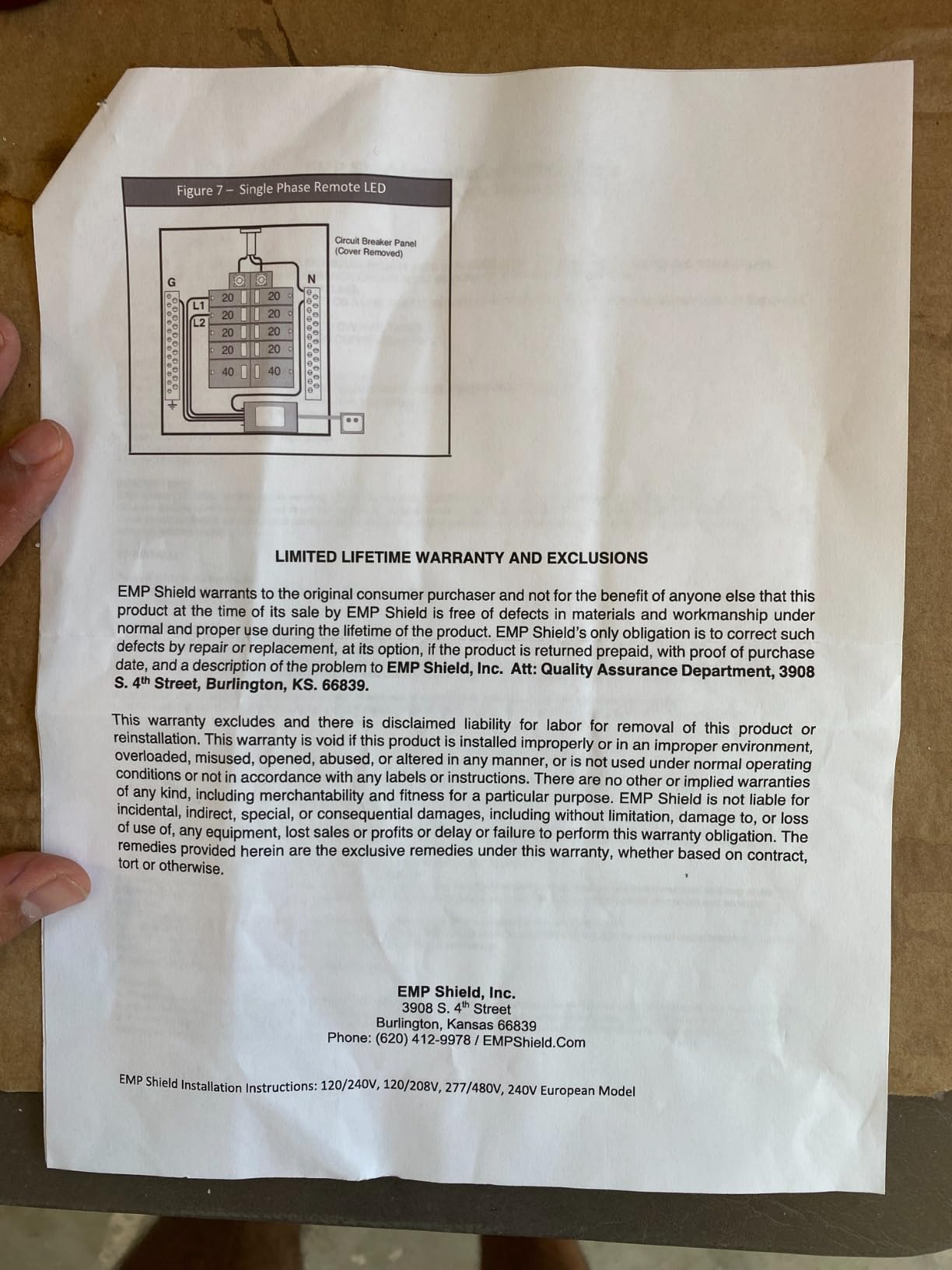 EMP Shield – Home EMP & Lightning Protection + CME Defense for Flush Mounted Breaker Box (SP-120-240-RL/Concealed Model) Lightning, Solar Flare, and Surge Protection customer photo 1