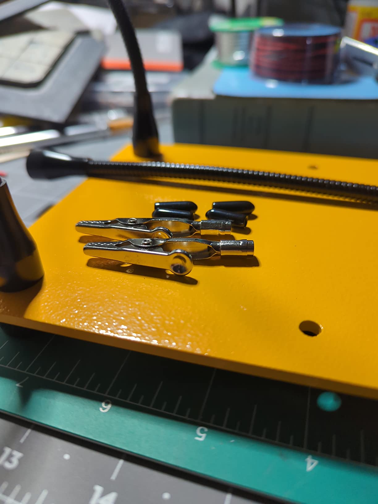 KOTTO Helping Hands Soldering,Third Hand Soldering Tool PCB Holder 4 Arms customer photo 2