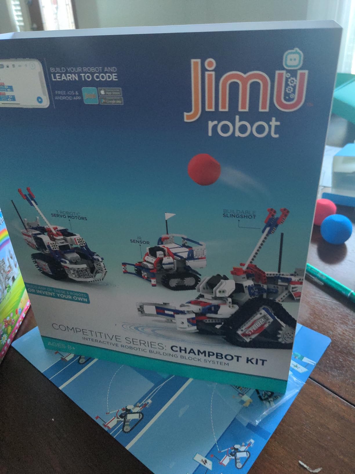 UBTECH JIMU Robot Competitive Series: Champbot Kit/App-Enabled Building & Coding STEM Robot Kit (522 Pcs) from Robotics, Blue customer photo 2