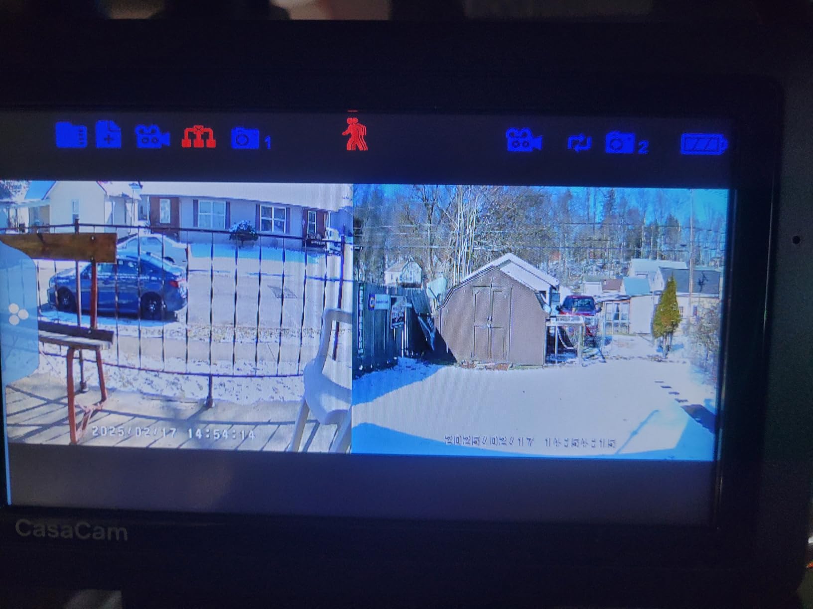 CasaCam Wireless Security Camera Air, 7 inch Monitor, 2 720p Cams, No Fees customer photo 1