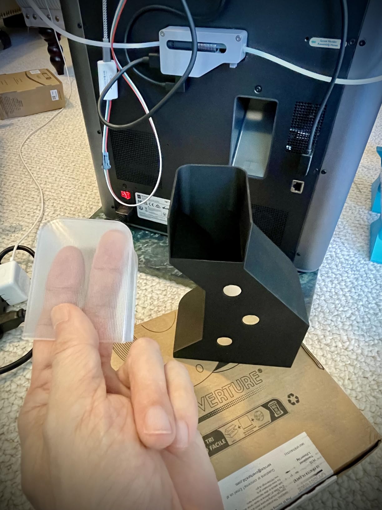 OVERTURE High Speed PETG Filament 1.75mm, 1kg Black | Neatly Wound & Clog-Free, 1kg (2.2lbs) Rapid PETG, Dimensional Accuracy +/- 0.02mm, Fit Most FDM Printers (Black) customer photo 1