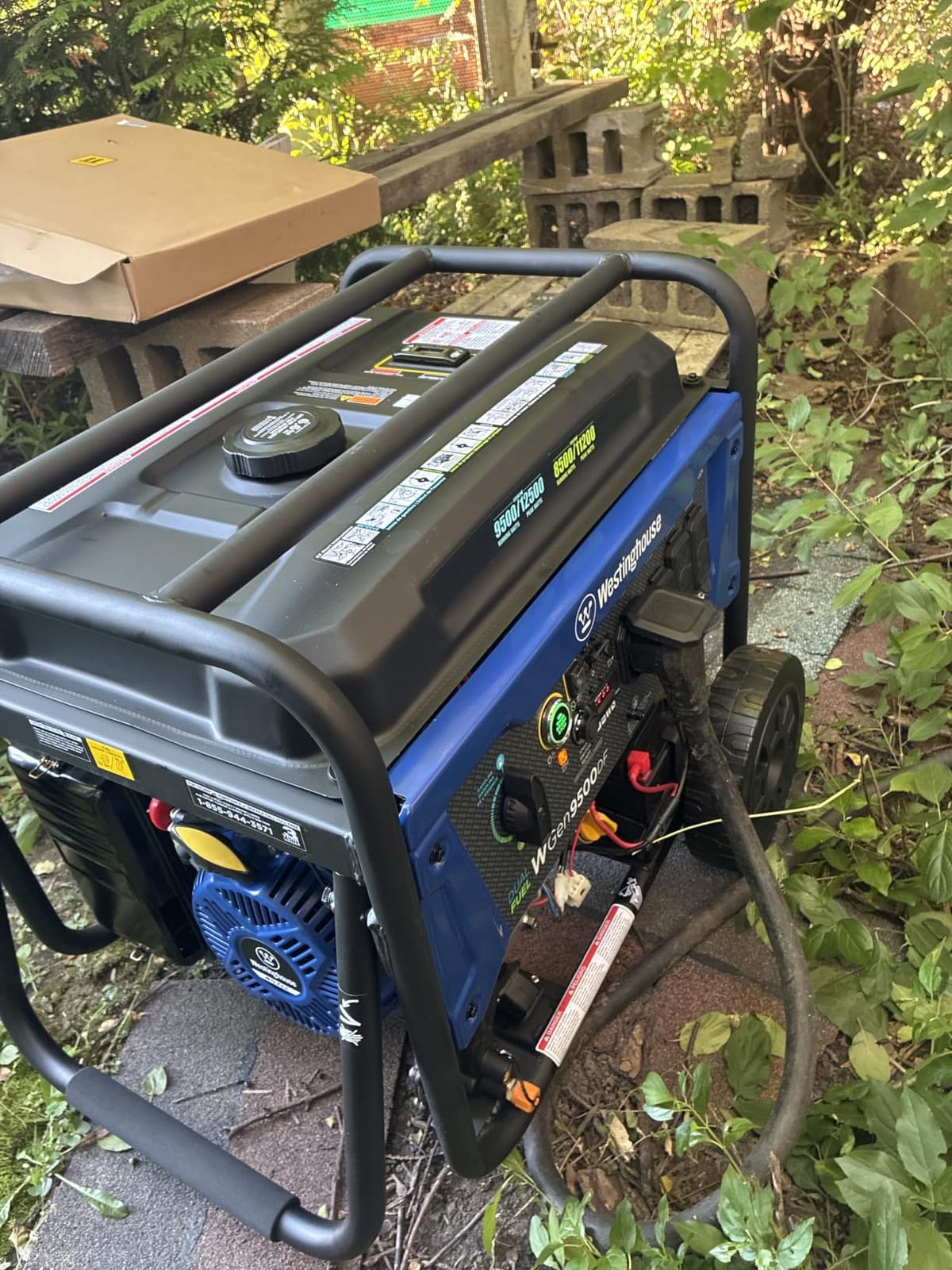 Westinghouse 12500 Watt Dual Fuel Home Backup Portable Generator, Remote Electric Start, Transfer Switch Ready, Gas and Propane Powered customer photo 1