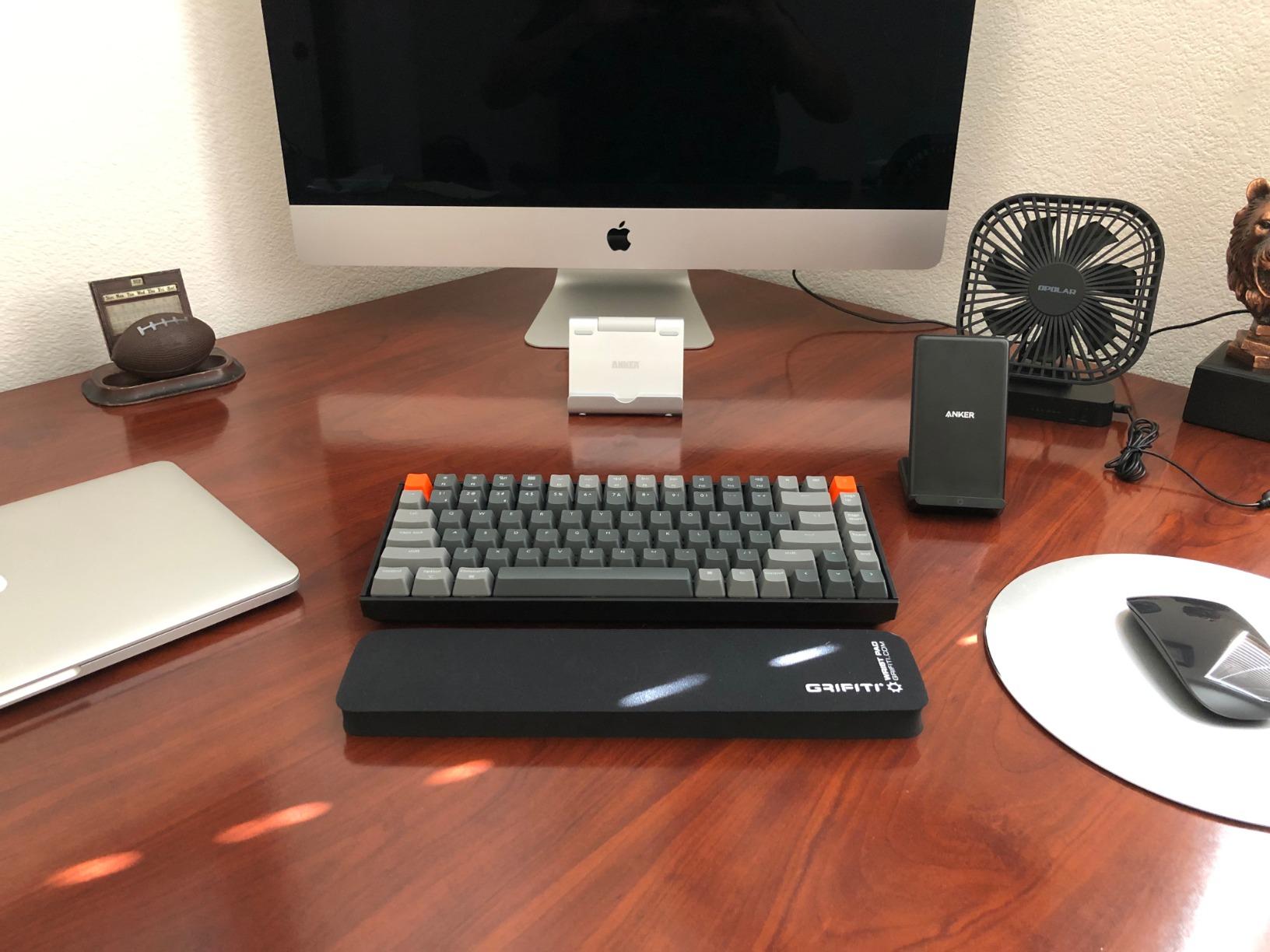 Keychron K2 75% Layout RGB Bluetooth Wireless Mechanical Keyboard with Keychron Super Brown Switch/Anti Ghosting/N-Key Rollover, Compact 84 Keys USB Wired Gaming Keyboard for Mac Windows-Version 2 customer photo 1