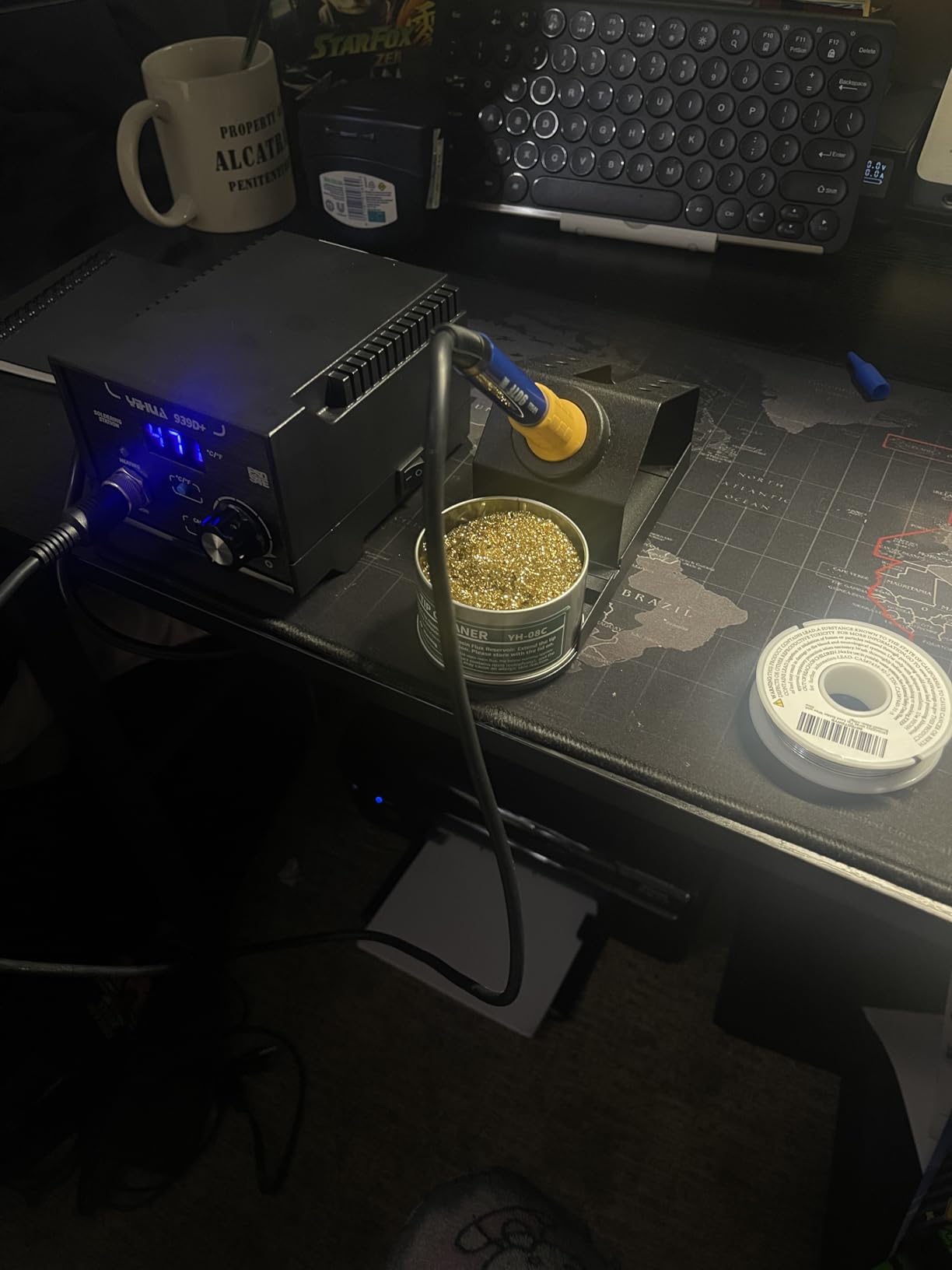YIHUA 939D+ Digital Soldering Station, 75W Equivalent with Precision Heat Control (392°F to 896°F) and Built-in Transformer. ESD Safe, Lead Free with °C/°F display (Black) customer photo 1