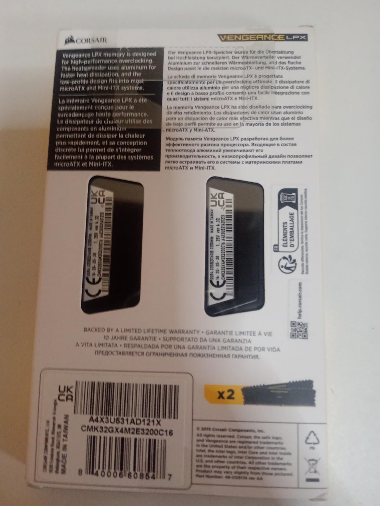 CORSAIR Vengeance LPX DDR4 RAM 32GB (2x16GB) Up to 3200MHz CL16-20-20-38 1.35V Intel XMP AMD EXPO Computer Memory – Black (CMK32GX4M2E3200C16) customer photo 1