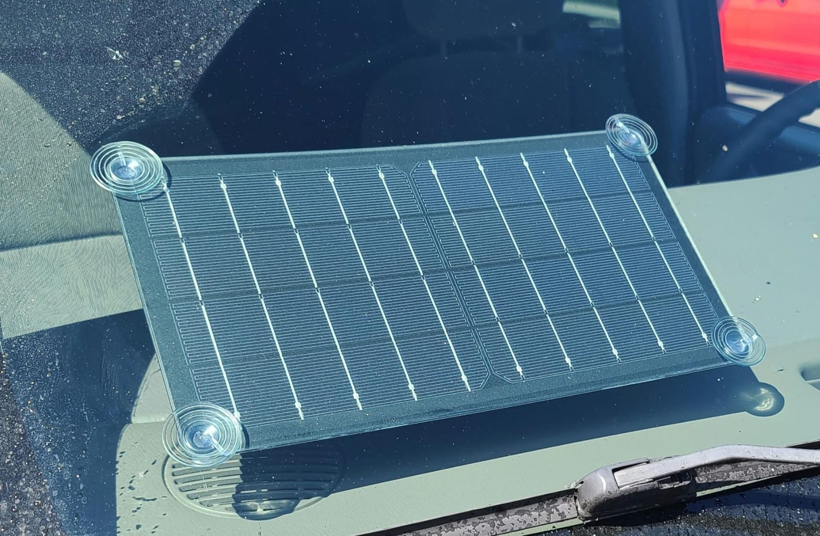 Topsolar 10 Watt 12 Volt Solar Trickle Charger 10W 12V Solar Panel Car Battery Charger Portable Solar Battery Maintainer for Car Motorcycle Boat Marine RV + Cigarette Lighter Plug Alligator Clip customer photo 1