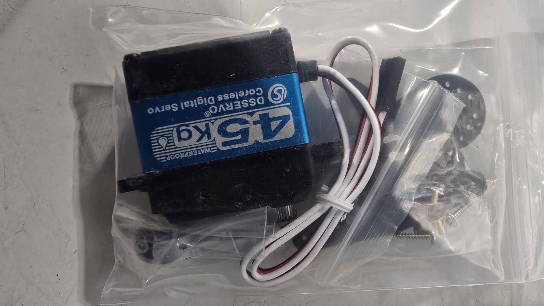 ZOSKAY 35KG high Torque Coreless Motor servo Metal Gear Digital and Stainless Steel Gear servo arduino servo for Robotic DIY,RC car (Blue/35KG 270 Degree) customer photo 2