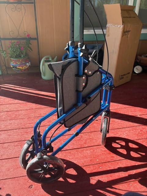 Vive Mobility 3 Wheel Walker for Seniors - Foldable Narrow Rollator Walker customer photo 1