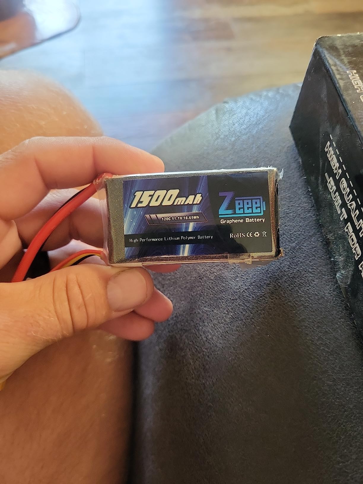 Zeee 11.1V 120C 1500mAh 3S RC Lipo Battery Graphene Battery with XT60 Plug for FPV Racing Drone Quadcopter Helicopter Airplane RC Boat RC Car RC Models(2 Pack) customer photo 2