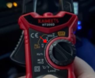 KAIWEETS HT206D Digital Clamp Meter T-RMS 6000 Counts, Multimeter Voltage Tester Auto-ranging, Measures Current Voltage Temperature Capacitance Resistance Diodes Continuity Duty-Cycle (AC/DC Current) customer photo 1