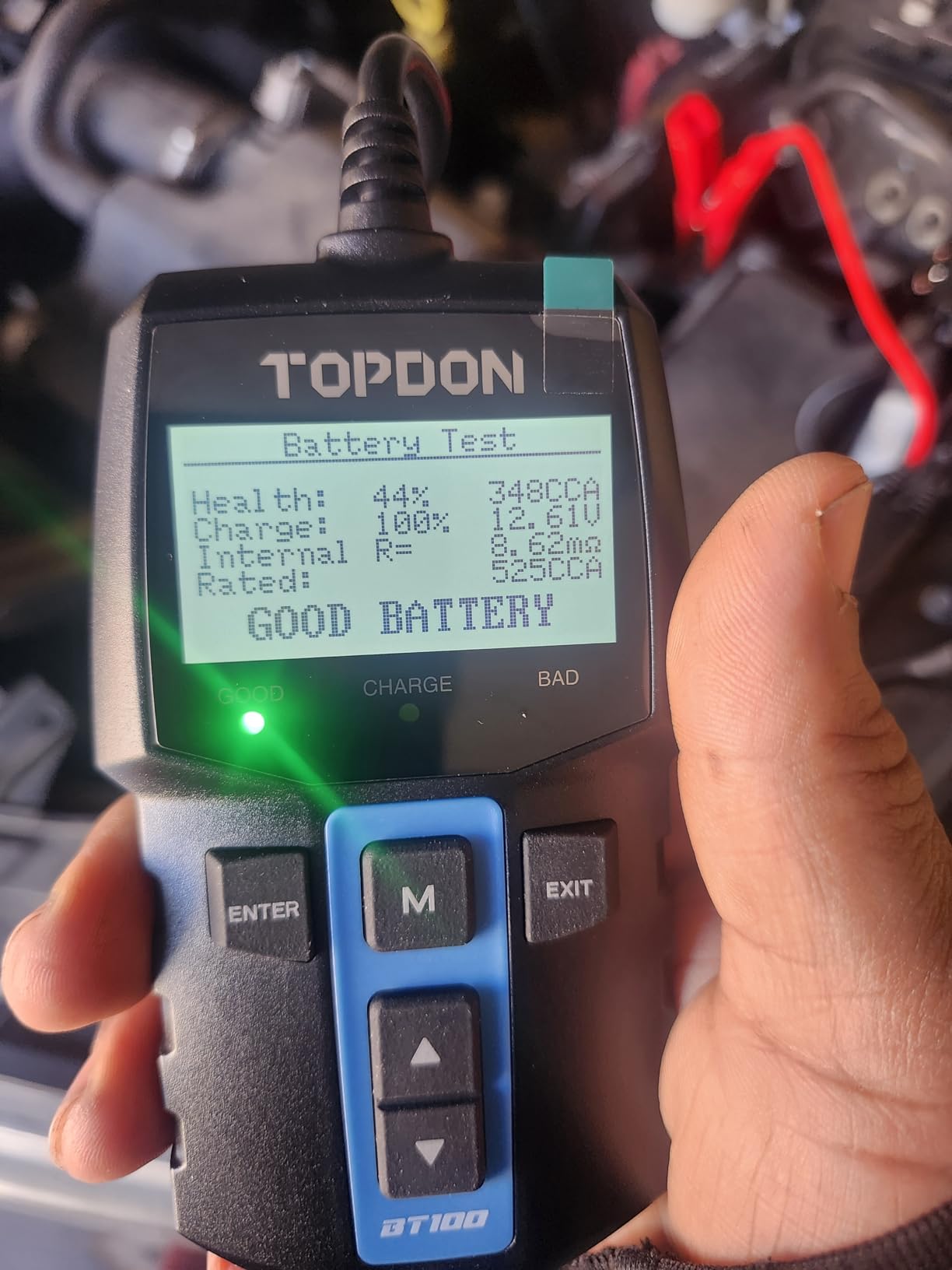 TOPDON BT100 12V Car Battery Tester, Automotive Battery Load Tester customer photo 2