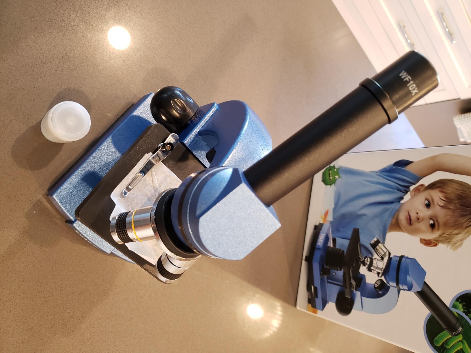Microscope for Kids Beginners Children Student, 40X- 1000X Compound Microscopes with 52 pcs Educational Kits customer photo 2