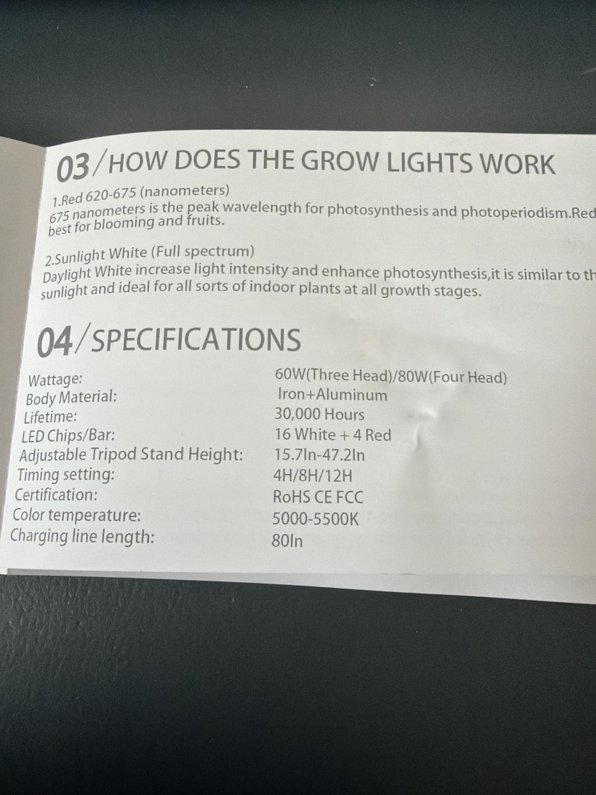 GHodec Grow Light Free Standing, 5500K Full Spectrum Gooseneck LED Lamp customer photo 1