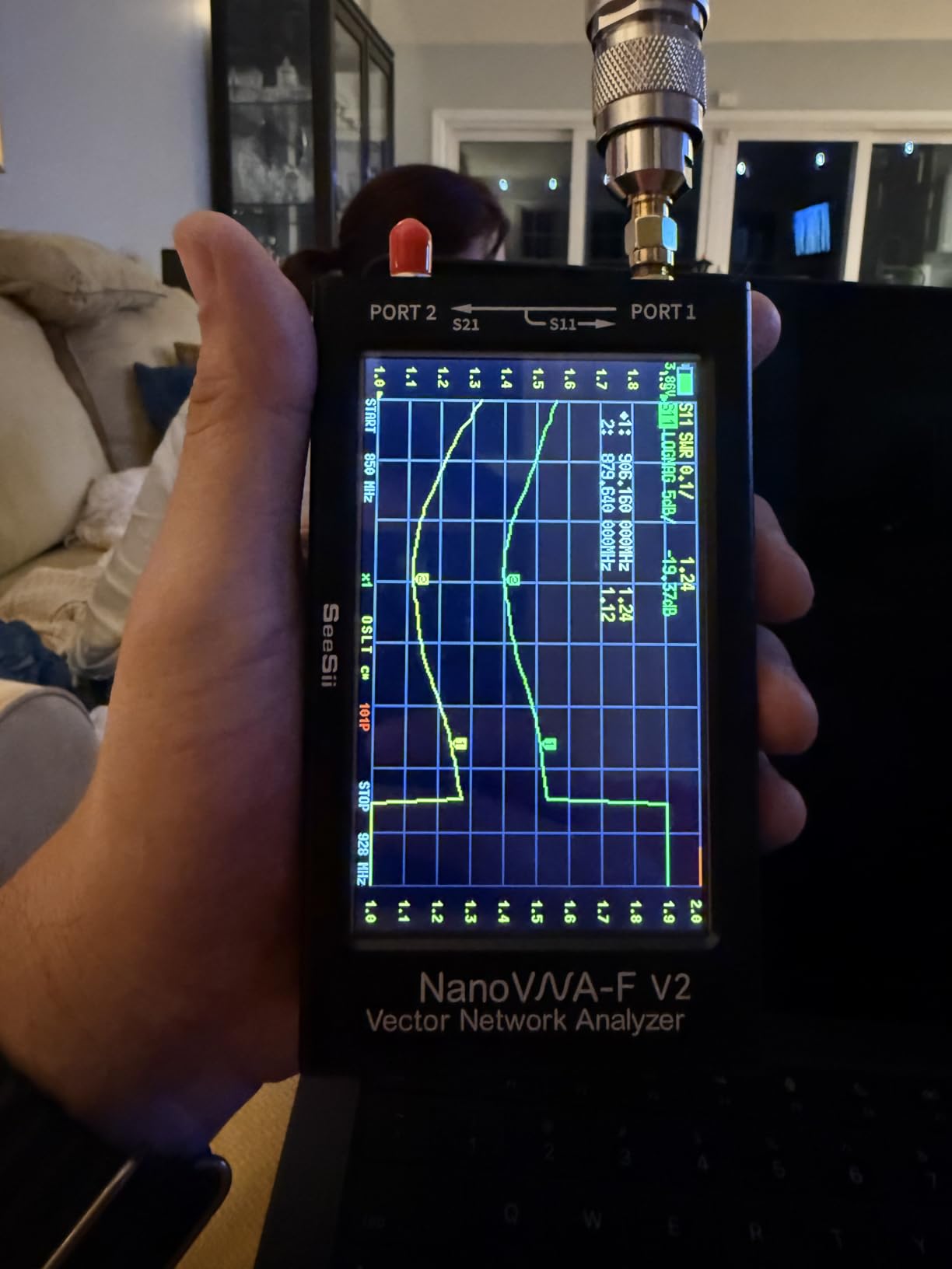 SEESII NanoVNA-F V2 Vector Network Analyzer 50kHz-3GHz customer photo 2