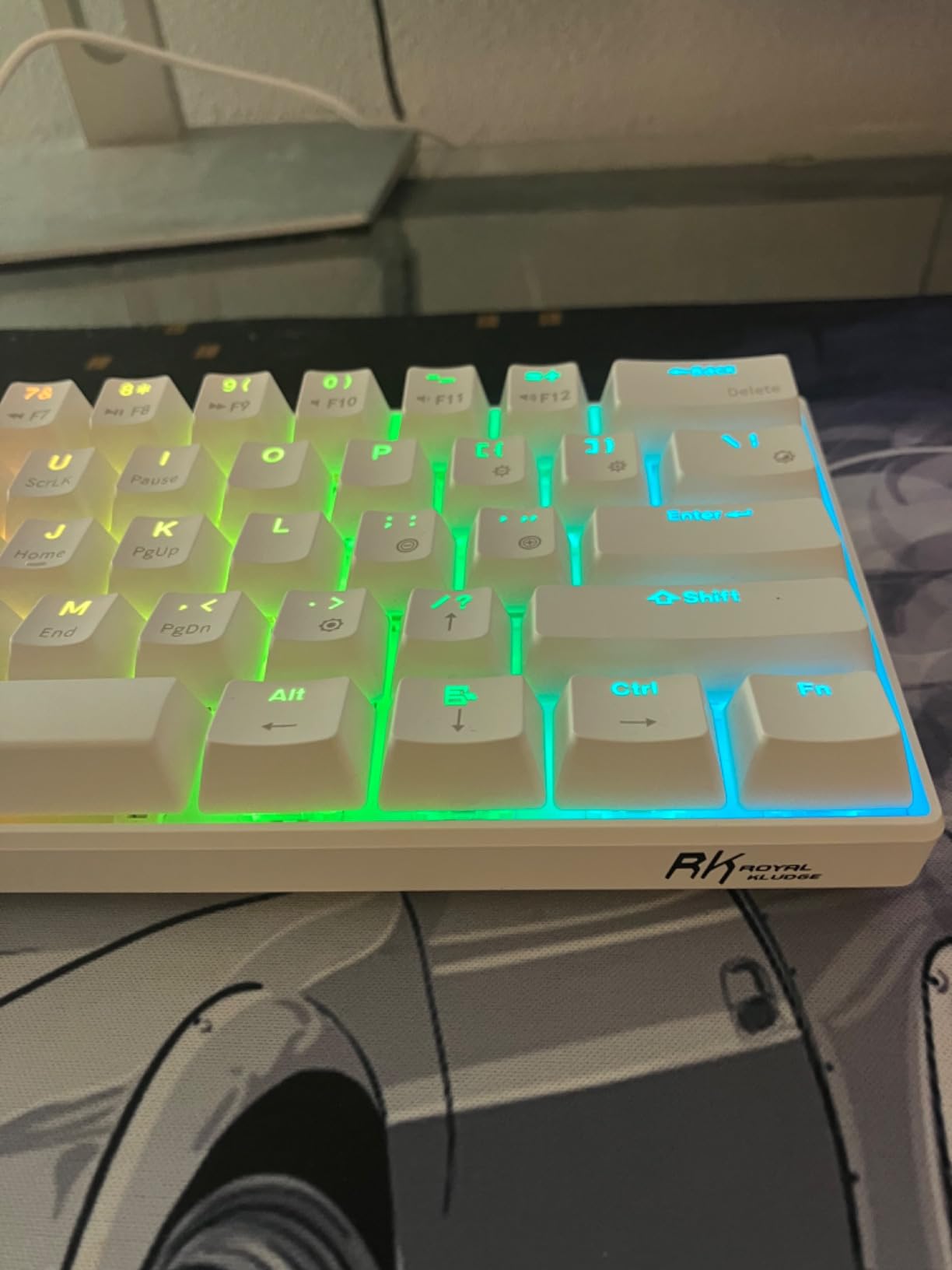 RK ROYAL KLUDGE RK61 Wired 60% Mechanical Gaming Keyboard Programmable QMK/VIA RGB Backlit 61 Keys Ultra-Compact Hot Swappable Blue Switch Black customer photo 2
