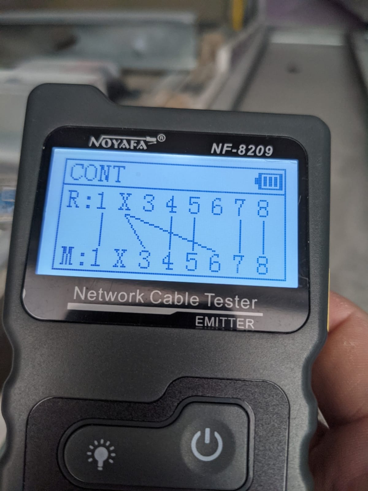 NOYAFA NF-8209 Network Cable Tester, Ethernet Cable Wire Tester with POE & NCV for CAT5/CAT6 Wire Tracer, Length Test, RJ45 Network Tester Kit for Cable Tracer Telephone Line Finder Home Repair customer photo 1