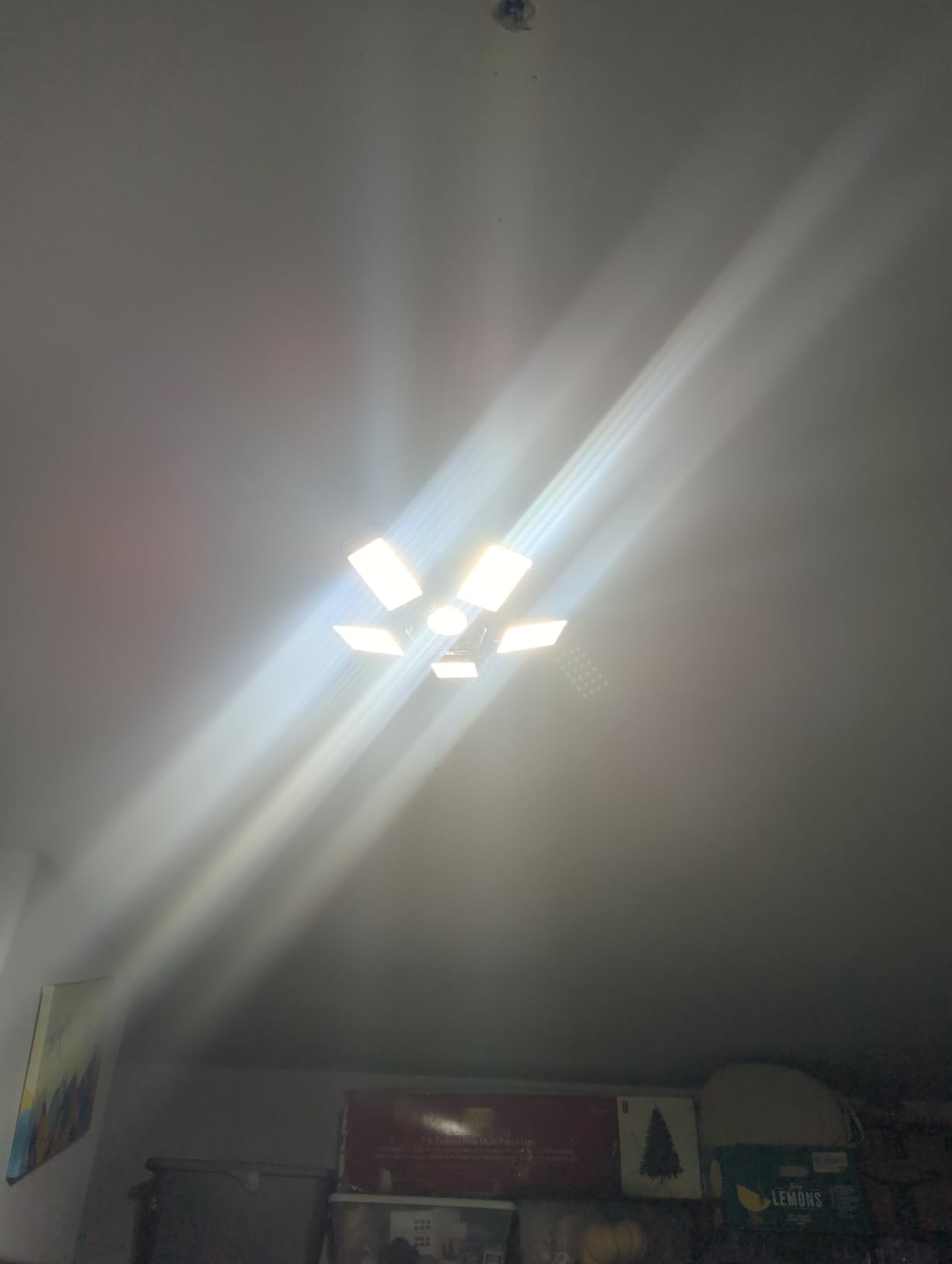 Luyata LED Garage Lights 2 Pack, 180W 18000LM 6500K Ceiling LED Shop Light customer photo 1