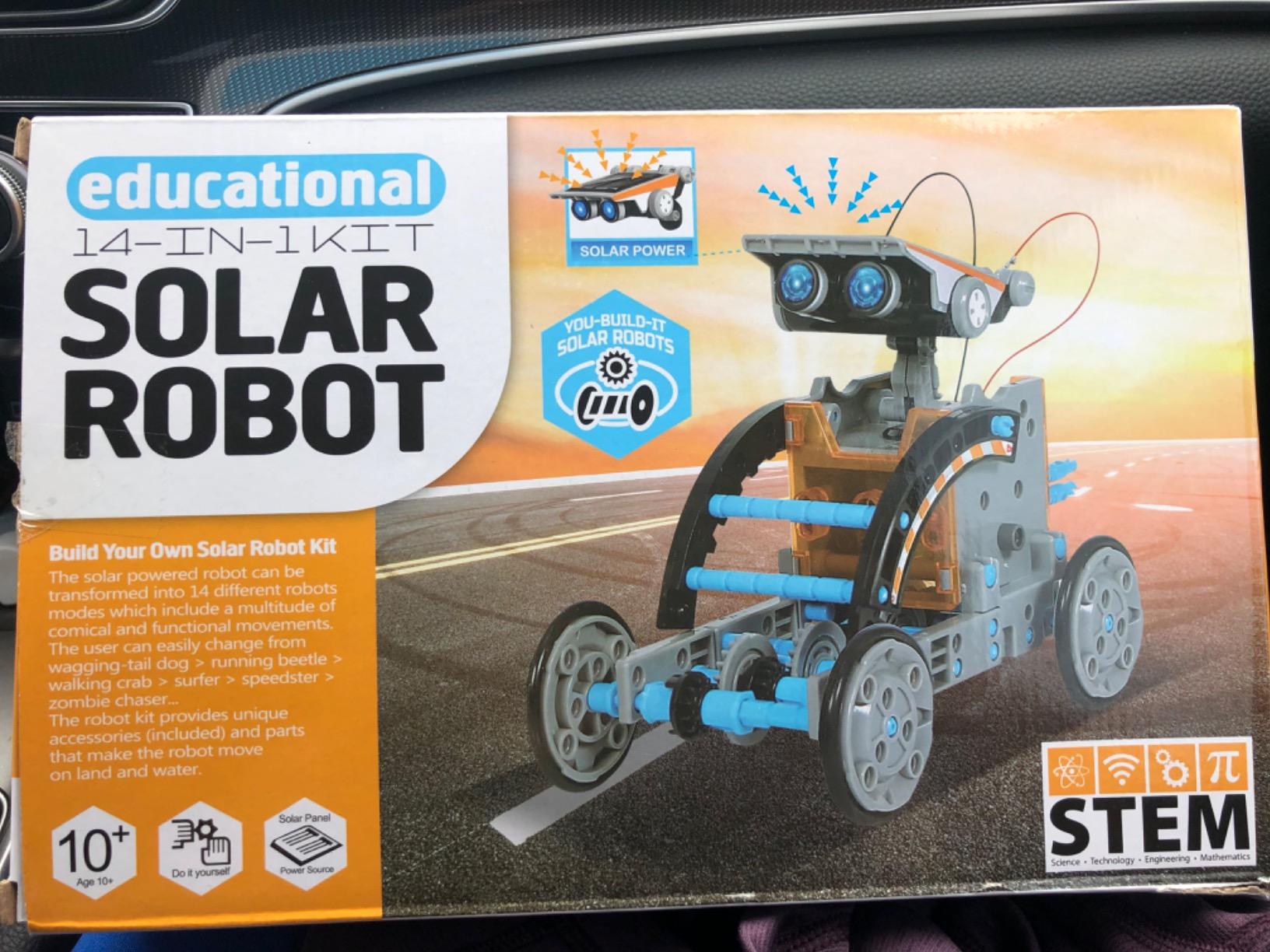 Solar Robot Kit, 14-in-1 STEM Building Toy for Kids DIY Science Robotic Set customer photo 2