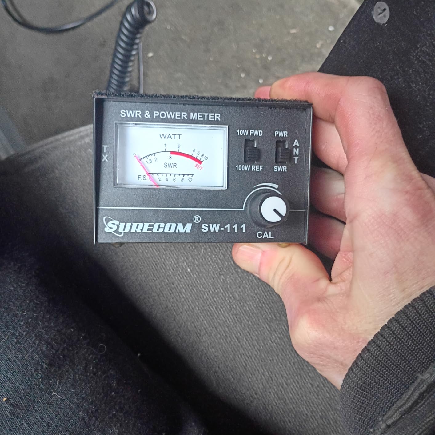 Mcbazel SURECOM SW-111 100W/10W SWR & Power Meter for CB Radio, CB Antenna Analyzer with FWD/REF, 27MHz CB Radio Tuning Kit (NOT for VHF/UHF) customer photo 2