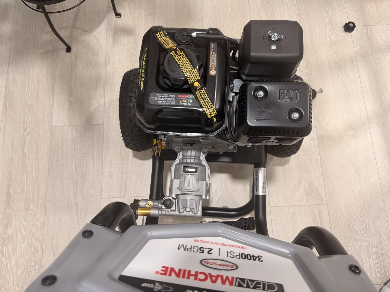 Simpson Clean Machine 3400 PSI Gas Pressure Washer, 2.5 GPM, CRX engine customer photo 1