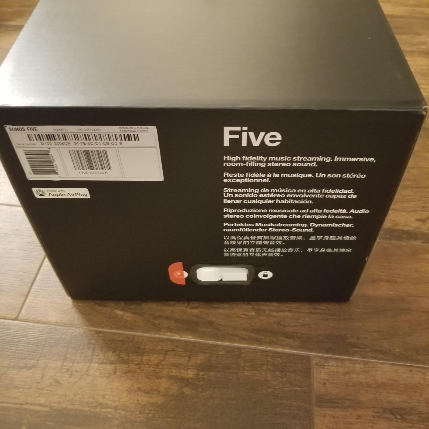 Sonos Five - Black - Wireless HiFi Speaker customer photo 1