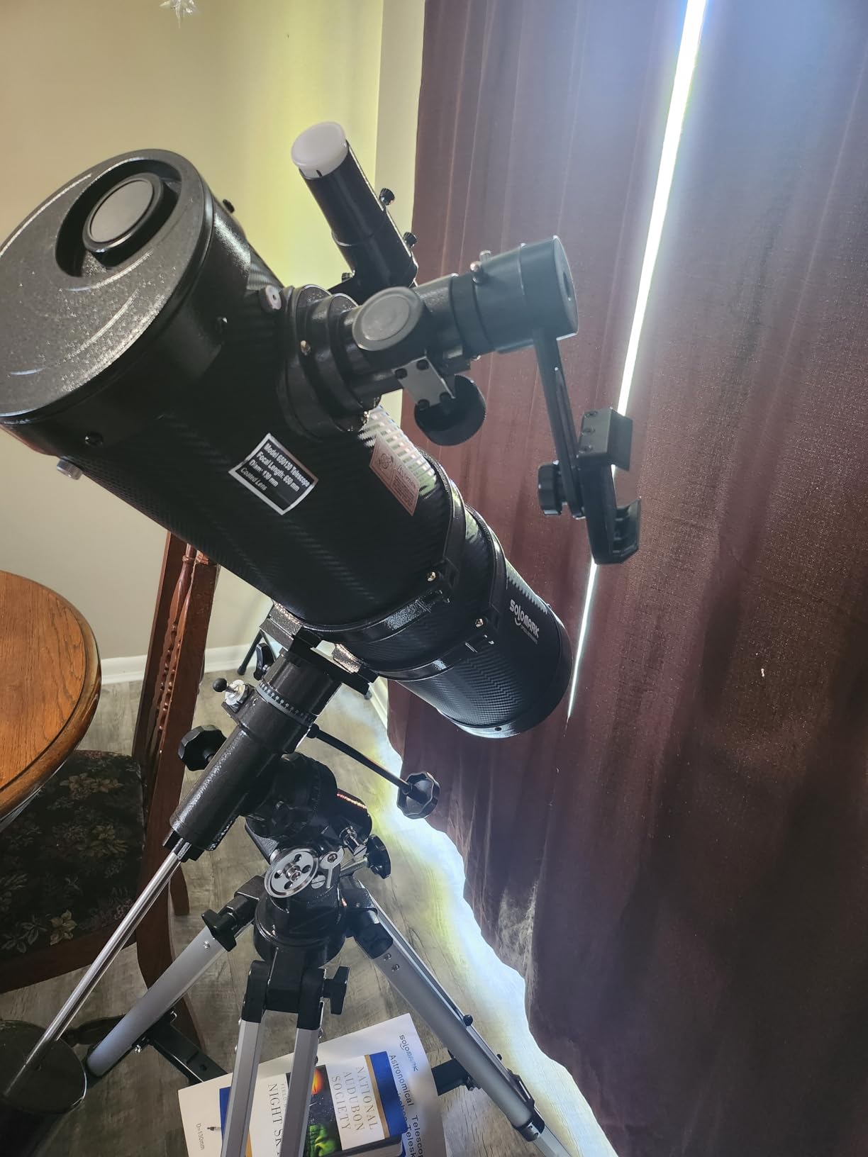 Telescope 130EQ Newtonian Reflector Telescopes for Adults, Professional Telescopes for Adults Astronomy, Comes with 1.5X Barlow Lens Smartphone Adapter & 13% T Moon Filter customer photo 1