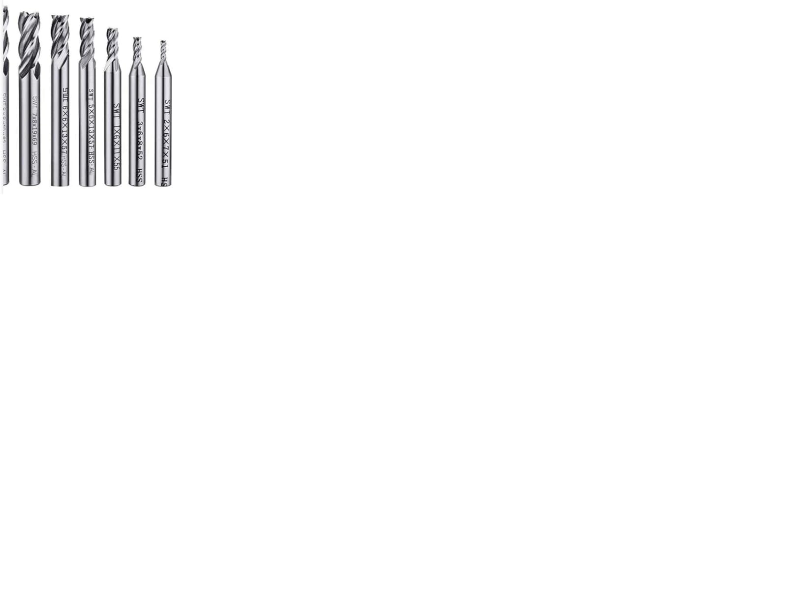 10Pcs 4-Flute End Mill Set, Metric CNC Milling Cutter Drill Bits Set 2-12mm customer photo 2