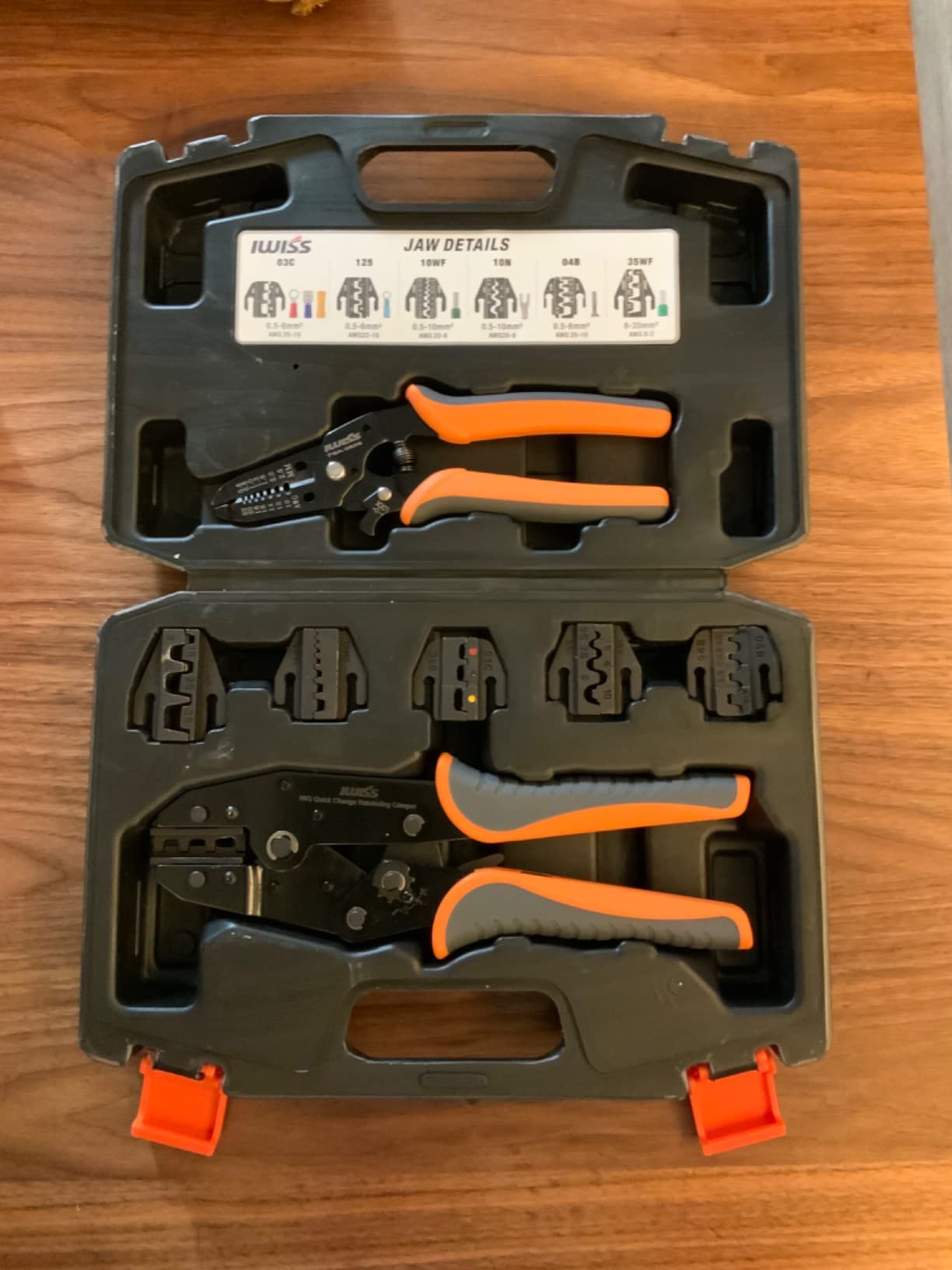 iCrimp Ratchet Crimping Tool Set with Quick Change Jaws AWG 20-2 customer photo 2