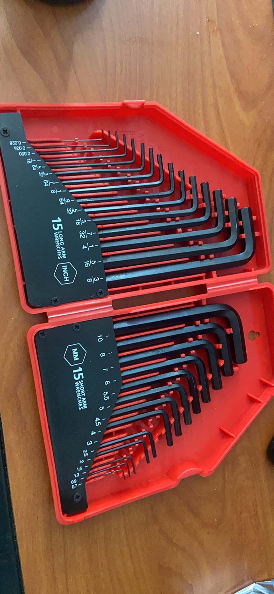EFFICERE 30-Piece Premium Hex Key Allen Wrench Set, SAE and Metric Assortment, L Shape, Chrome Vanadium Steel, Precise and Chamfered Tips | SAE 0.028-3/8 inch, Metric 0.7-10 mm | In Storage Case customer photo 2