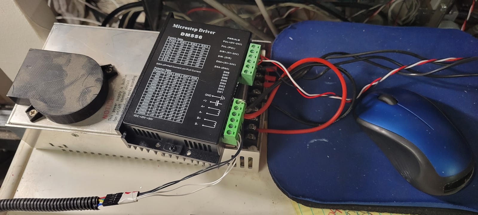 CNC Digital Stepper Driver DM556 Stepper Motor Controller 2-Phase Stepper Motor Driver 20-50V DC Max 5.6A 128 Subdivision for Nema 23, 24 and Nema 34 Stepper Motor customer photo 1