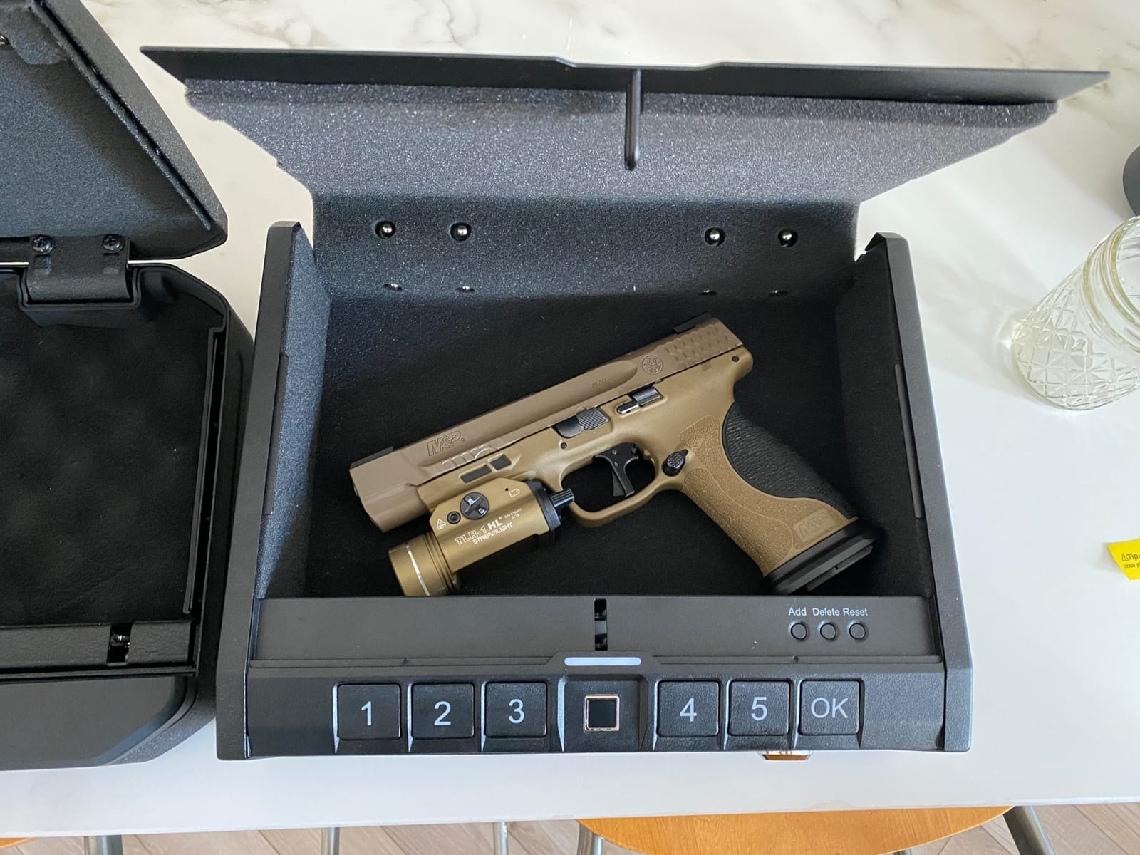 ONNAIS Iron SE Biometric Gun Safe for Handgun with Fingerprint Keypad Lock customer photo 2