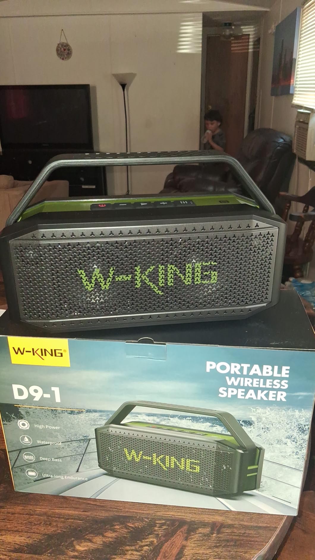 W-KING Bluetooth Speaker, 100W Peak Outdoor Portable Loud Speakers Wireless customer photo 1