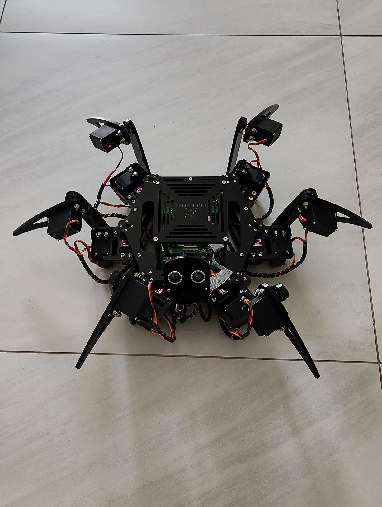 Freenove Big Hexapod Robot Kit for Raspberry Pi 5 4 B 3 B+ Zero 2 W, Walking, Self Balancing, Face Recognition, Ultrasonic Ranging, App Control, Camera, Servo (Raspberry Pi NOT Included) customer photo 2