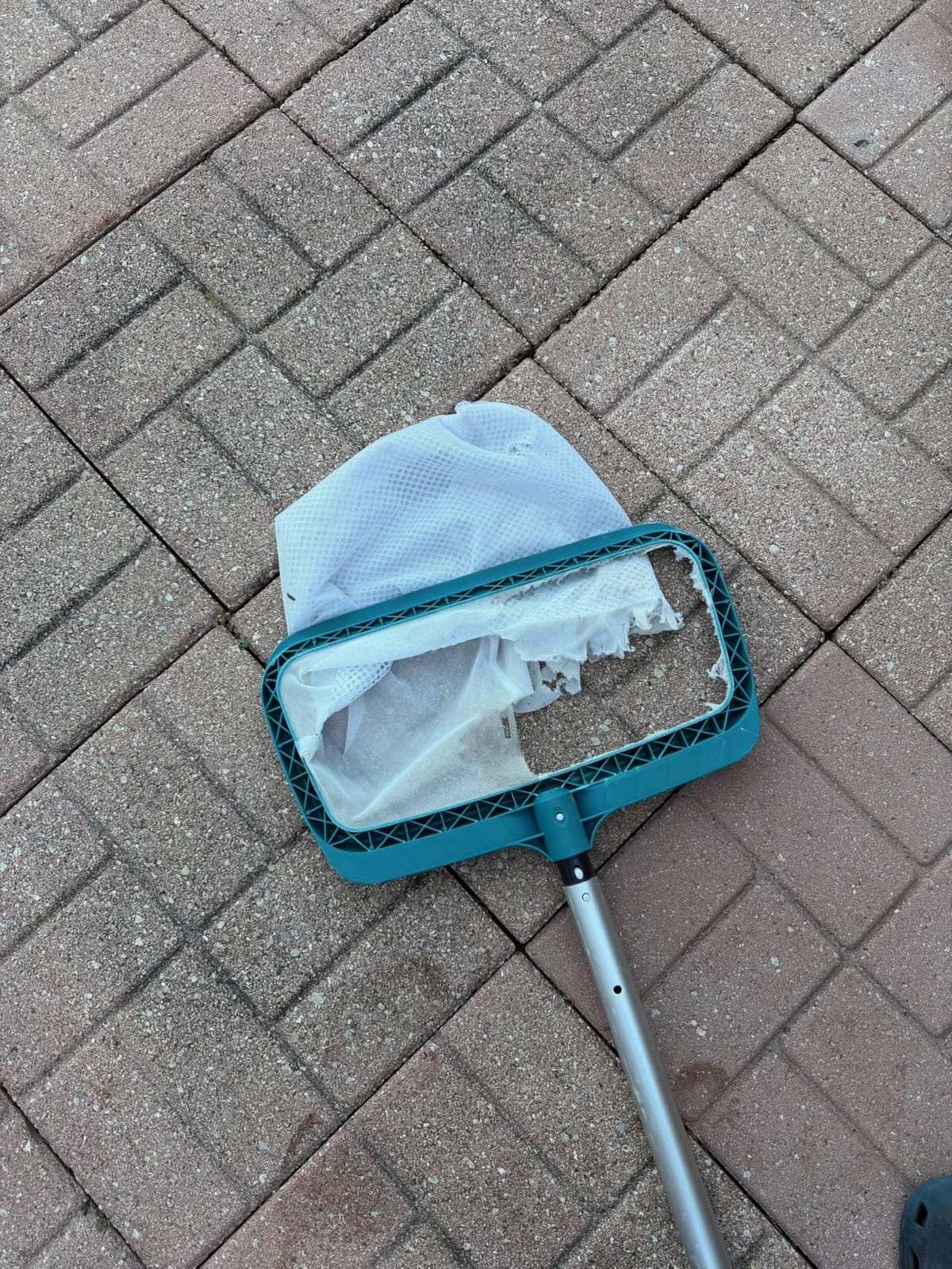 POOLWHALE Pool Skimmer Leaf Rake Net, Fine Mesh Deep Nylon Bag (No Pole) customer photo 2