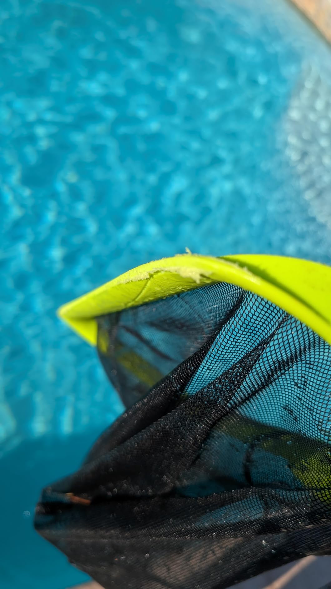 Sepetrel Swimming Pool Leaf Skimmer Net,Reinforced Frame Deep Rake Net customer photo 1