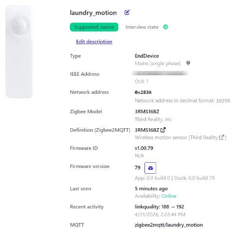 THIRDREALITY Zigbee Motion Sensor, Pet Friendly, Compatible with Home Assistant, SmartThings, Aeotec, Homey, Hubitat or Echo Devices with Built-in Zigbee Hub customer photo 2