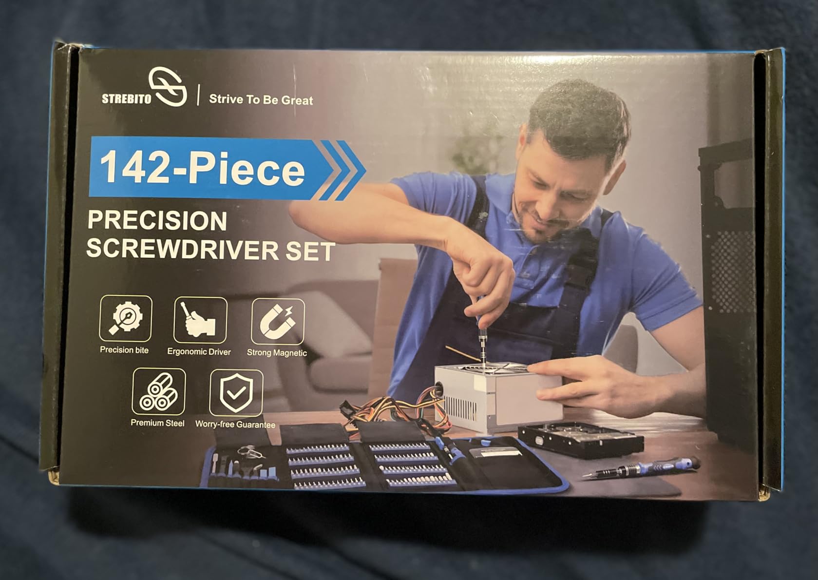 STREBITO Electronics Precision Screwdriver Sets 142-Piece with 120 Bits customer photo 2