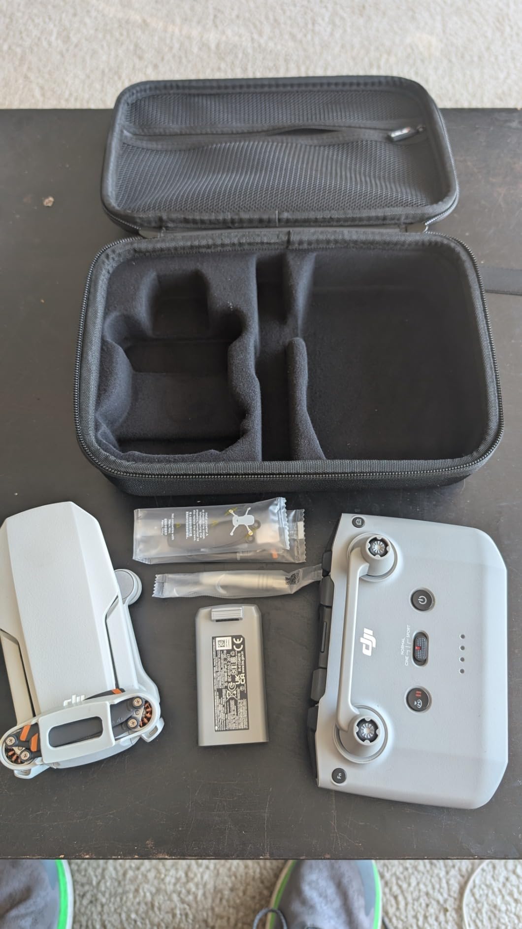 JSVER Carrying Case for DJI Mavic Mini 2 Hard Shell Storage Case for Mini 2/2 SE/4K Drone Remote Controller and Accessories, with Propeller Protectors and Control Stick Cover customer photo 2