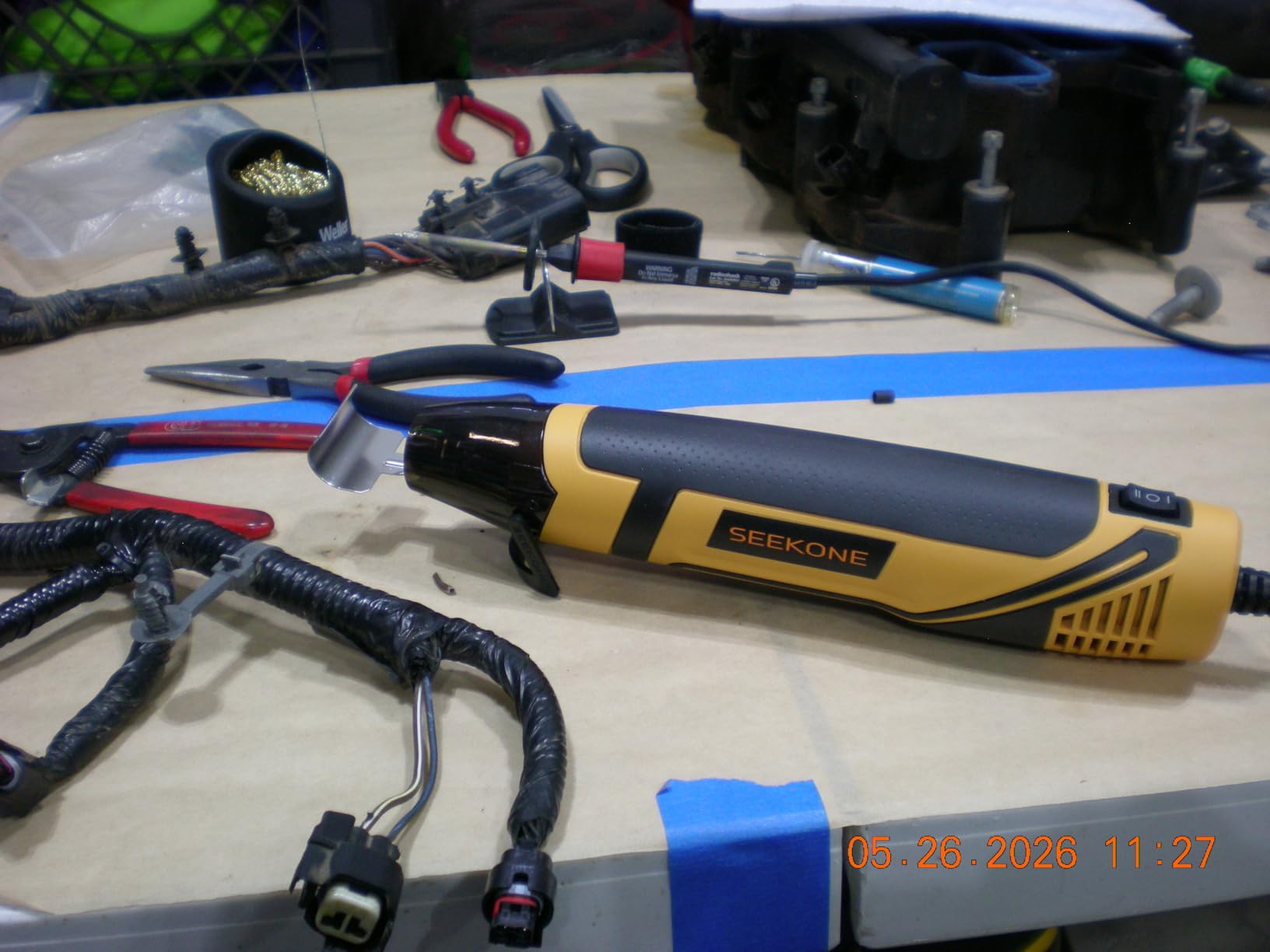 SEEKONE 350W Mini Heat Gun with 2-Temp Settings 842℉ & 500℉ customer photo 1