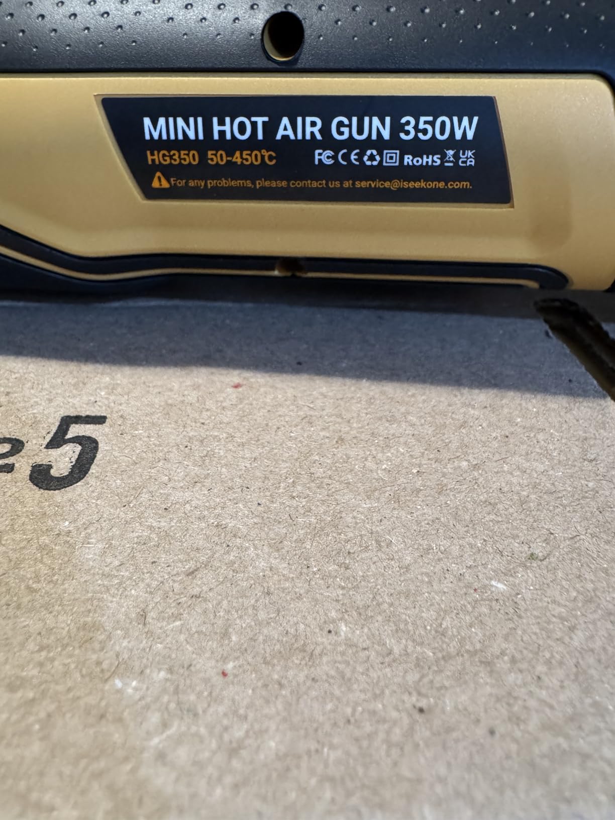 SEEKONE 350W Mini Heat Gun with 2-Temp Settings 842℉ & 500℉ customer photo 2
