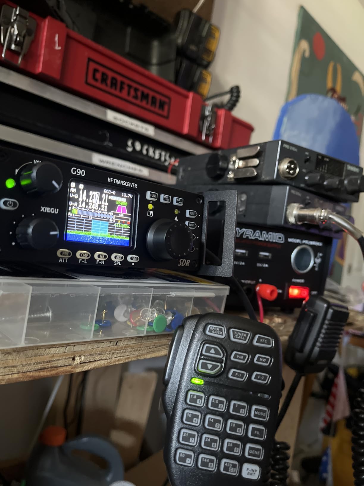 Xiegu G90 HF Radio Transceiver 20W SSB/CW/AM/FM SDR Structure with Built-in Auto Antenna Tuner customer photo 1