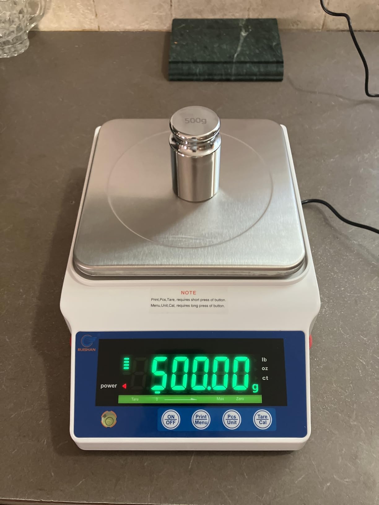 Lab Scale 5000gx0.01g High Precision Scientific Electronic Digital Laboratory Lab Weight Analytical Balance Scale .01g Accuracy Jewelry Pharmacy Chemistry Industria Calibrated Gram Scale customer photo 1